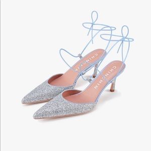ChinChin Laced up Glitter Pumps